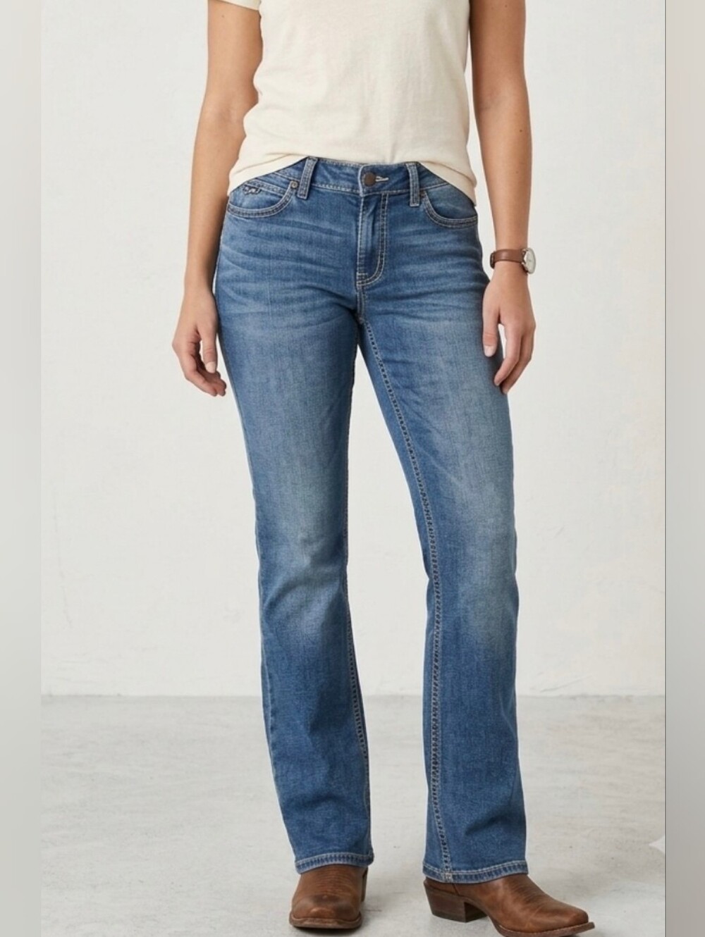 Wrangler Boot Cut Denim Jeans Size 11 11/30 Low Rise Fit Flare Pants Bootcut